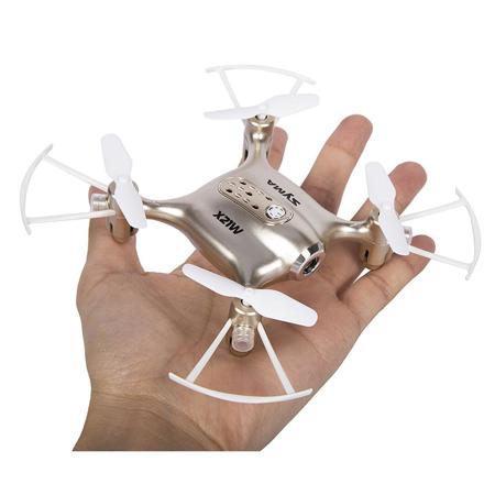 Syma X21W Delicate Mini FPV Mobile App Control Quadcopter, 720p WiFi Camera Gold