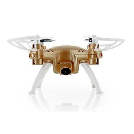 Syma X52C 4 Ch 2.4 GHz Nano Quadcopter, 2MP 720P HD Camera & Bonus Battery, Gold