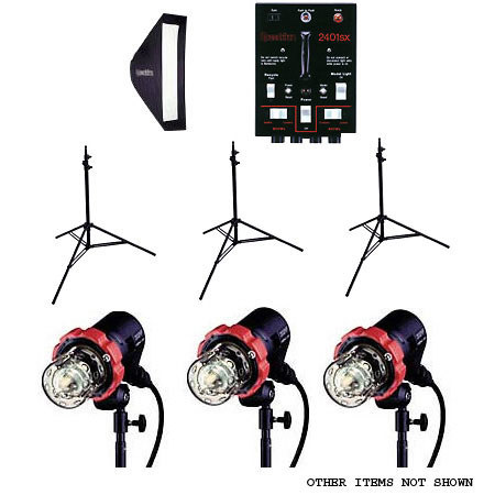 Speedotron 11297 2401SX CC 3-light Flash System