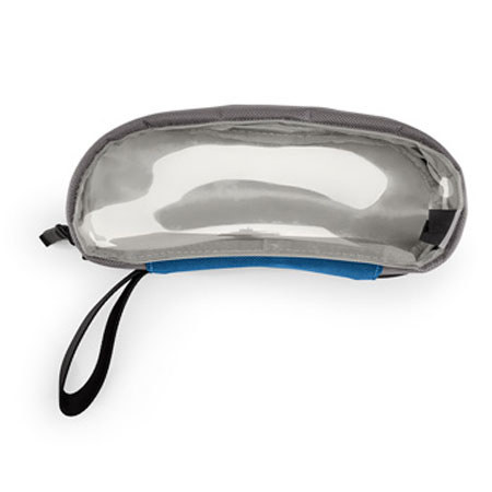 Timbuk2 Clear Flexito Small Toiletry Kit, Gunmetal/Blue/Gunmetal