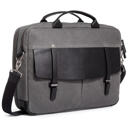 timbuk2 waxed canvas messenger bag Classic Bag, Eco Black, Medium Internal organizer for pens Water-Resistant Messenger Bags | Lifetime