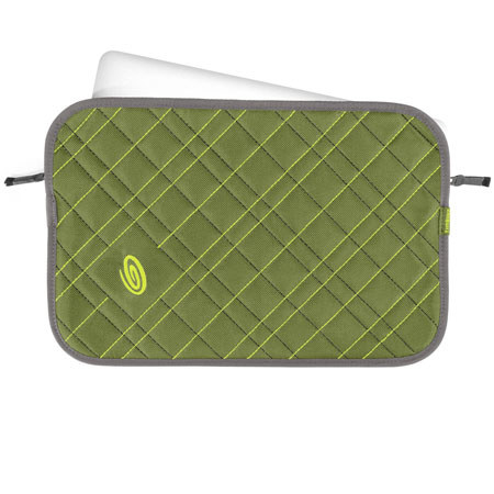 Timbuk2 13P Plush Layer 13" Laptop Sleeve, Matte Algae Green/Gunmetal