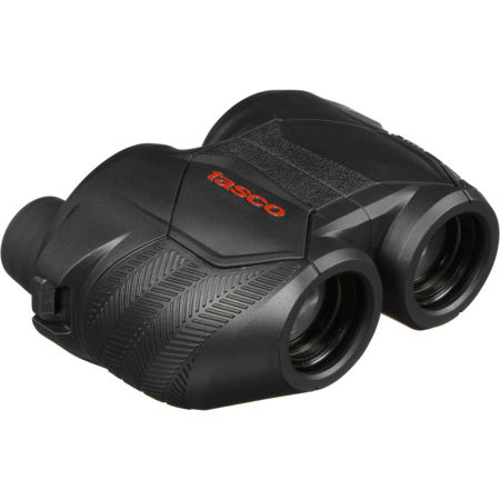 Tasco 8x25 Focus Free Porro Prism Binocular, 6.3 Degree Angle of View, Black