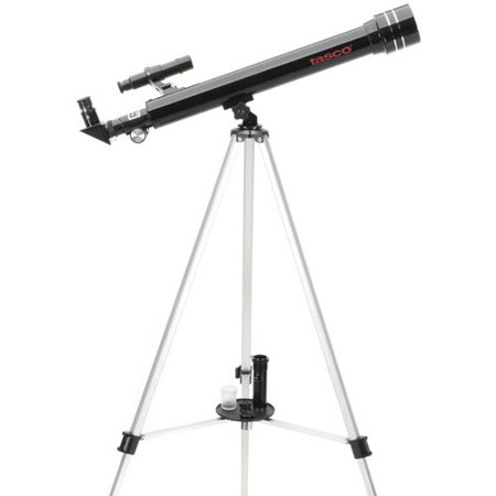 Tasco Novice 50x600mm f/12 AZ Refractor Telescope with Adjustable Tripod, Black