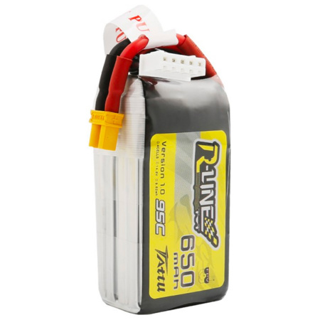 Tattu R-Line 650mAh 14.8V 95C 4S1P Lipo Battery Pack with XT30 Plug