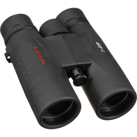 Tasco 8x42 Essentials Weather Resistant Roof Prism Binocular with 5.9 Degree Angle of View, Black
