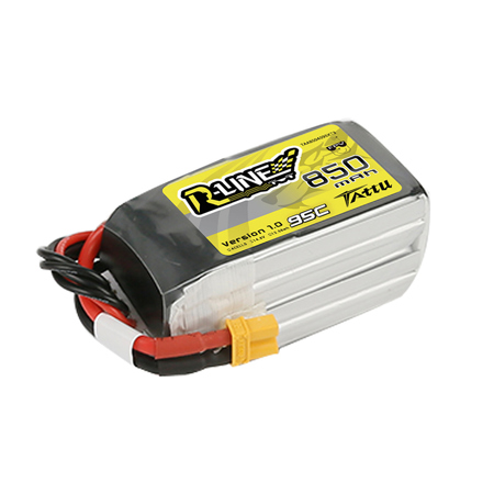 Tattu R-Line 850mAh 14.8V 95C 4S1P Lithium Polymer Battery Pack with XT30 Plug