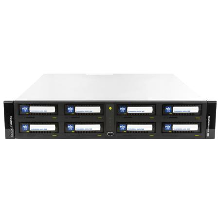 Tandberg Data QuikStation 8, 2U, 8-BAY; 4x Gigabit Ethernet