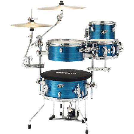 Tama Cocktail-JAM Mini 4-Piece Shell Pack with Hardware, Hairline Blue