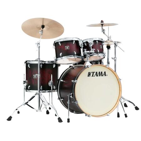 Tama Superstar Classic 5 Piece Shell Pack Drum Kit, Garnet Burst Lacebark Pine