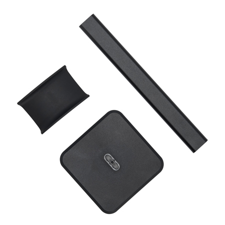 Turnstile Audio Desktop Headphone Stand with Anti-Skid Silicone Base, Black