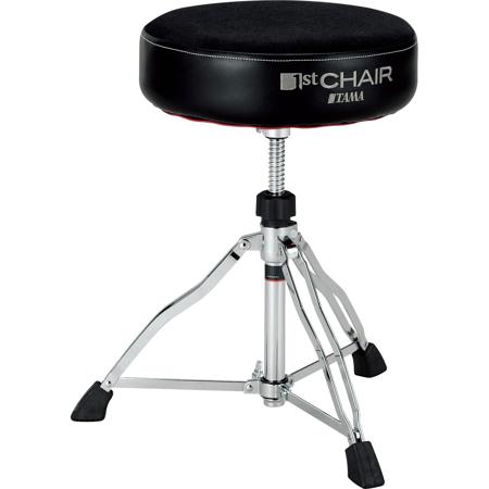 Tama HT430BC 1st Chair Standard Cloth-Top Round Rider Drum Throne, Black