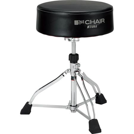 Tama HT830B 1st Chair Round Rider XL Trio Spin Up Base Drum Throne, Black