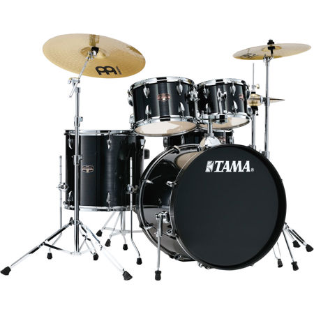 Tama IE52C Imperialstar 5-Piece Complete Kit with Meinl HCS Cymbals, Hairline Black