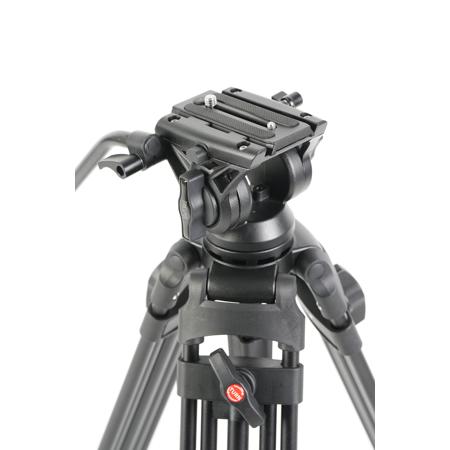 Takama Trépied pour caméra vidéo 3 sections avec tête de glissement