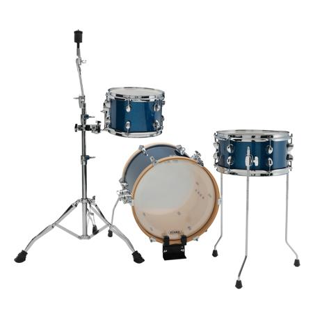 Tama Club-JAM Suitcase 3-Piece Shell Pack with 16" BD, Indigo Sparkle