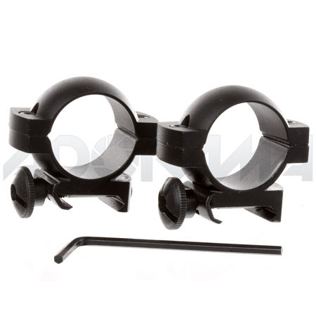 Tasco 1in Centerfire, Weaver Mounting Rings Matte Black