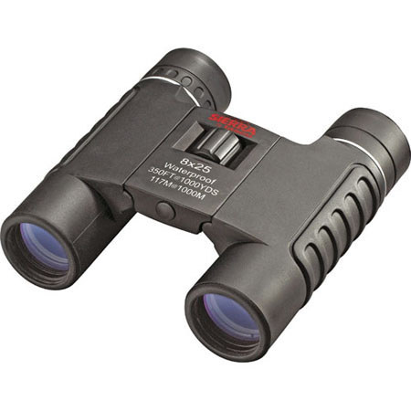 Tasco 8x 25mm Sierra Roof Prism Binocular, 6.7deg Black
