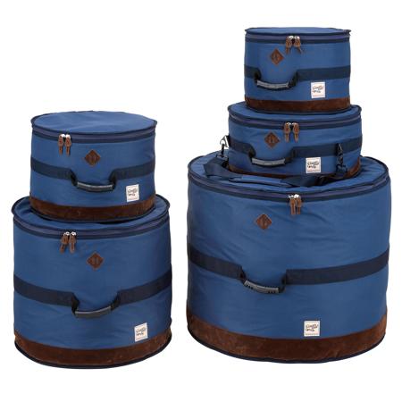 Tama POWERPAD Designer Collection Drum Bag Set for 5-Piece Drum Kit with 22" Bass Drum, Navy Blue