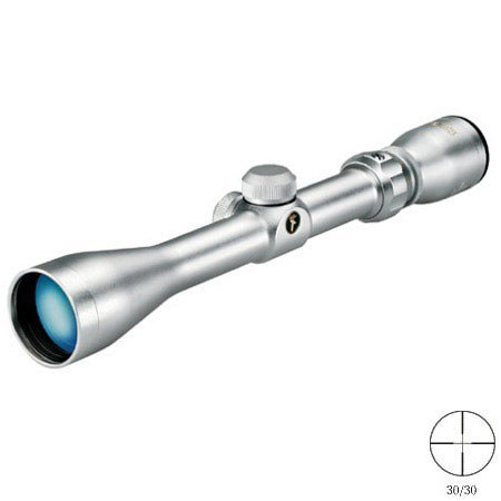 Tasco 3-9x40mm World Class Riflescope, 30/30 Reticle, 1" Tube, Stainless