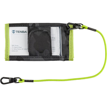 Tenba Reload 6x SD SDHC SDXC + 6x CF Memory Card Wallet, Black Camouflage/Lime