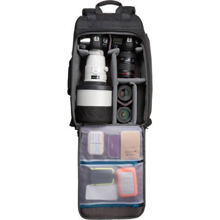 Tenba Roadie Backpack 22 for 17" Laptop, 2x DSLRs, 6-8 Lenses, Black