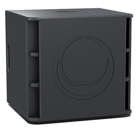 Turbosound Milan M15B 2200W Powered 15" Subwoofer, 134dB Sound Pressure Level, 40Hz-90Hz Boost Frequency