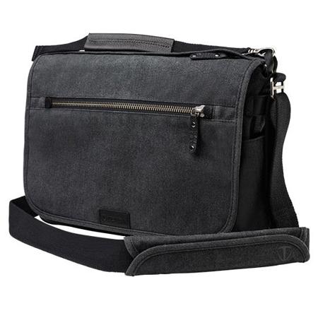 Tenba Cooper 13 Slim Bag for Mirrorless/DSLR Camera, Gray Canvas/Black Leather