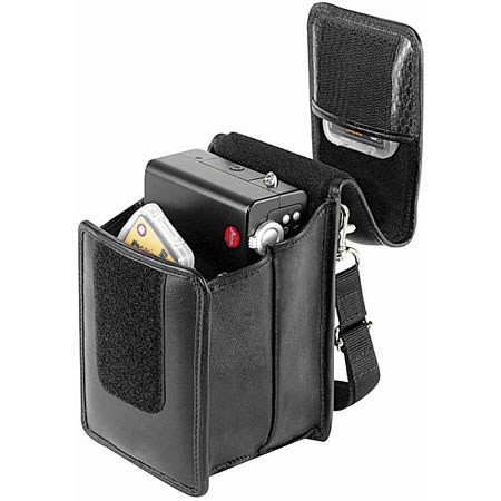Tenba D Series D-3L Medium Size Leather Digital Point & Shoot Camera Pouch, Dimensions: 3 1/4"w x 5 1/2"h x 3 1/4"d.