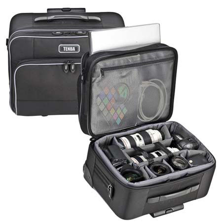 Tenba Roadie Rolling Photo Case Small Laptop Case Black