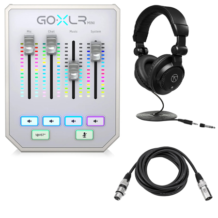 TC Helicon GO XLR Mini Online Broadcast Mixer, White