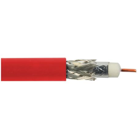 TecNec Belden 1694A RG6 Low Loss Serial Digital Coaxial Cable, 1000', Red