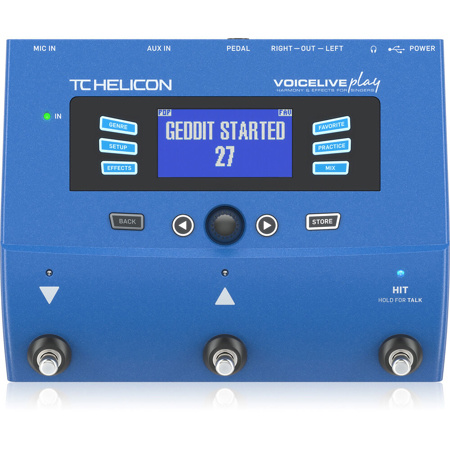TC Helicon VoiceLive Play Vocal Effect Processor Pedal 0726-AAZ86-US1