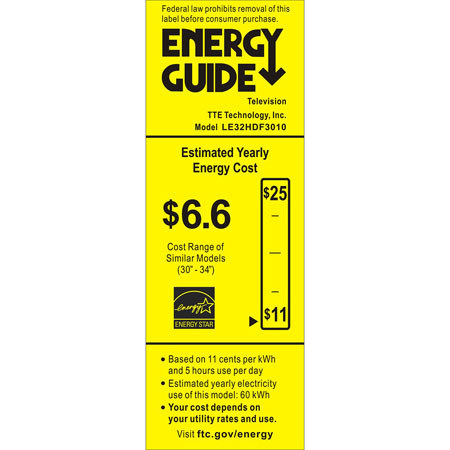 TCL LE32HDF3010 32" 720p LED HDTV