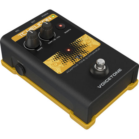 TC Helicon Helicon VoiceTone T1 Single-Button Stompbox for Studio Mastered Vocal Tone