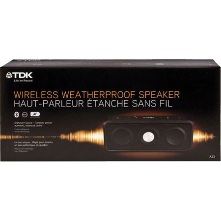 TDK A33 Wireless Weatherproof Bluetooth Speaker