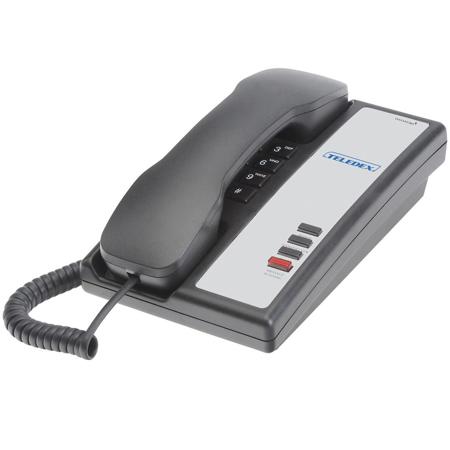 Teledex Nugget Single-Line Analog Hotel TelePhone, Black