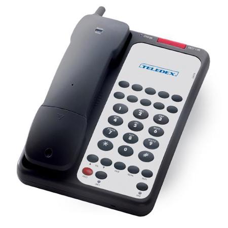Teledex Opal DCT1910 Single Line DECT 1.9GHz Cordless Hotel Speakerphone, Black