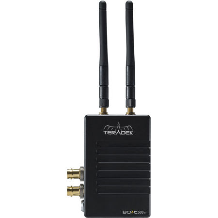 Teradek Bolt 500 XT SDI/HDMI Wireless Deluxe Kit with 2x Receivers, Gold Mount