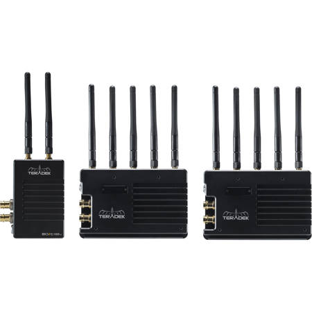 Teradek Bolt 1000 XT SDI/HDMI Transmitter & 2x Receiver Deluxe Kit, Gold Mount