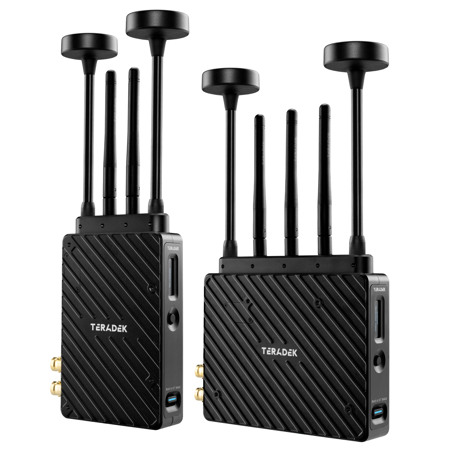 Teradek Bolt 6 XT MAX 12G-SDI/HDMI Wireless Tx & Rx Deluxe Kit, Gold Mount,5000'