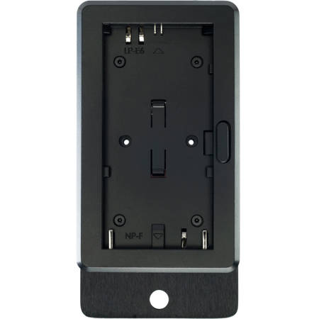 Teradek Battery Adapter Plate for Canon LP-E6 or Sony NP-F550, Straight Bracket with Barrel Power Cable