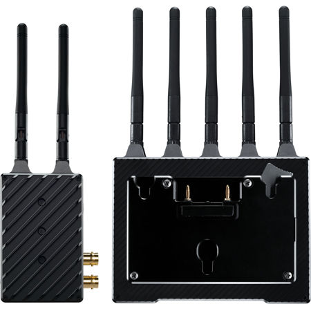 Teradek Bolt 4K LT 3G-SDI TX and 12G-SDI RX Deluxe Kit, 1500' Range, Gold Mount