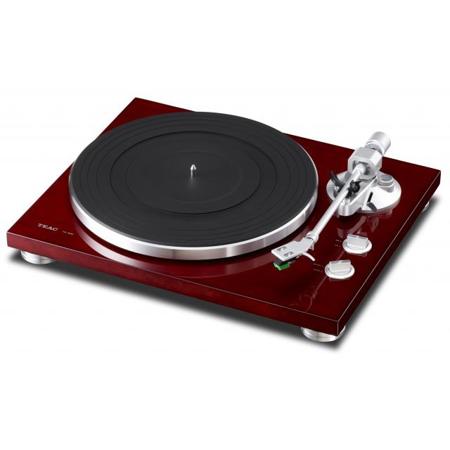 TEAC TN-300 Analog Belt-Driven Turntable, Cherry