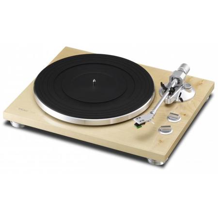 TEAC TN-300 Analog Belt-Driven Turntable, Natural Wood