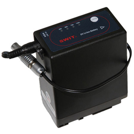 Teradek Canon BP-945 Battery and 10" Barrel Adapter to 2-Pin Lemo Cable