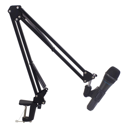 Technical Pro Shock Mount Microphone Holder with Adjustable Pop Filter
