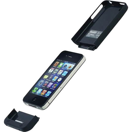 Tekkeon myPower Battery Case for iPhone 4/4s, Black