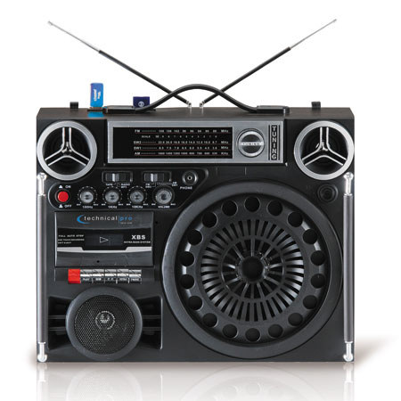 Technical Pro Boombox9 Battery Powered Stereo with USB & SD Card Inputs