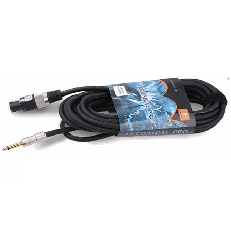 Technical Pro C-QS-1250 50' 1/4" to Speakon Speaker Cable, 12 Gauge